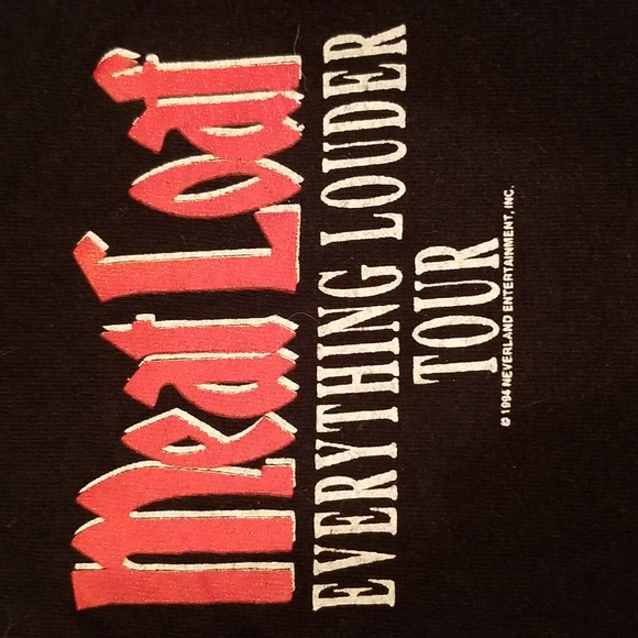 Meat Loaf "Everything Louder" '94 Concert Tshirt - Picture 3 of 5